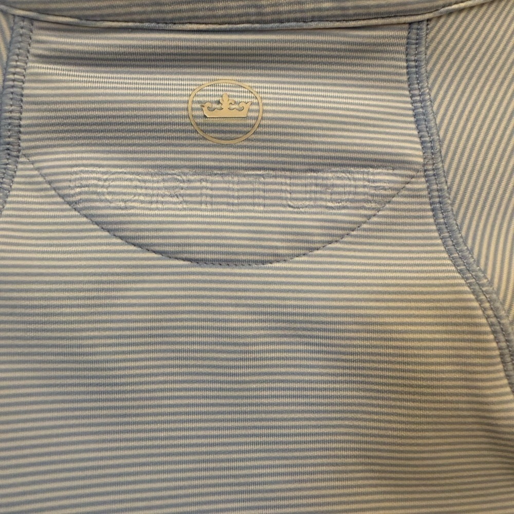 Peter Millar Women's Light Blue Quarter-Zip Top - Picture 5 of 6